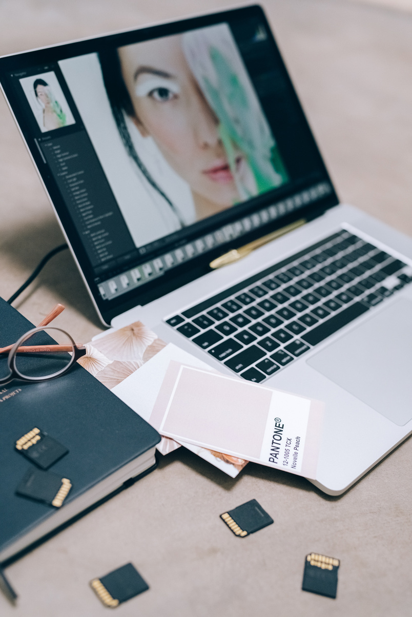 A Laptop with an Open Screen